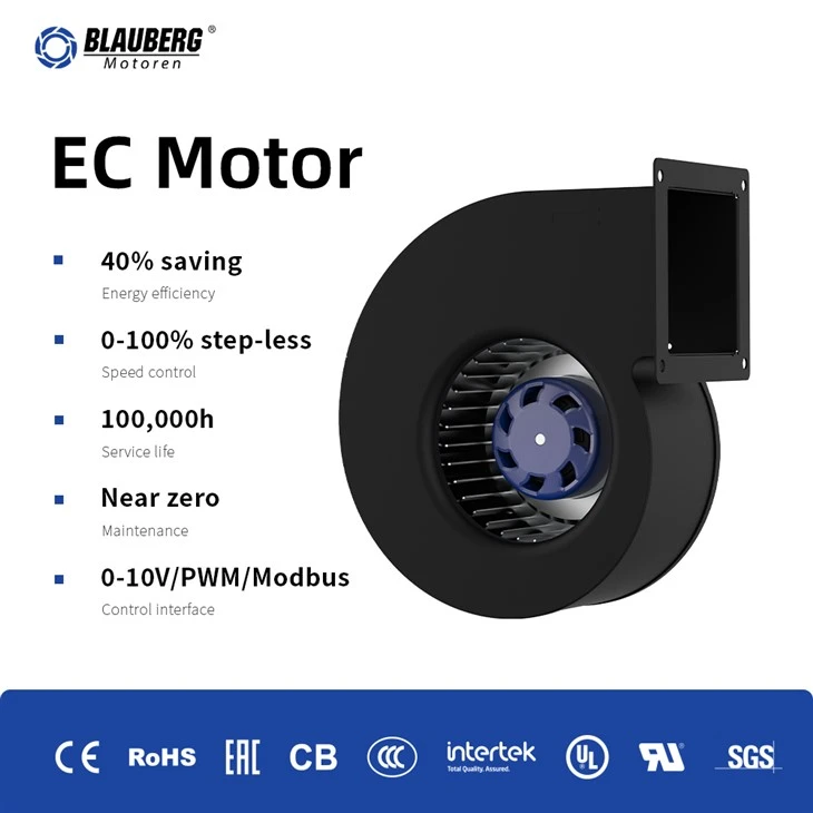 Blauberg SC-F160B-EC-07 160mm EC Single Inlet Centrifugal Blower factory
